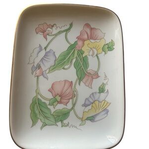 Floral Rectangular Plate